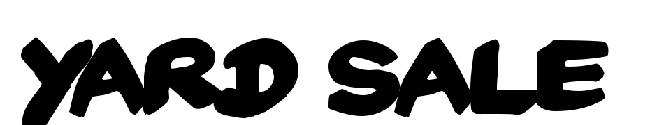 Yard Sale Font Download Free