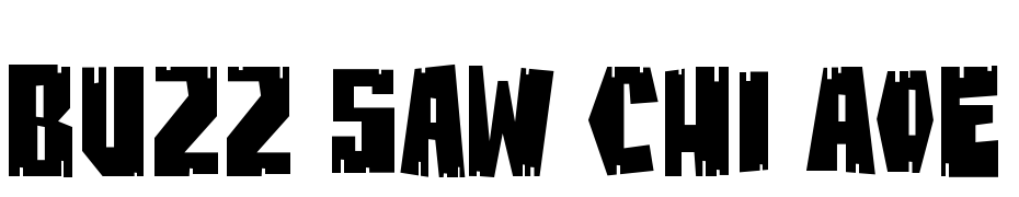 Buzz Saw Chipped AOE Font Download Free