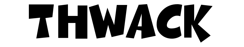 Thwack Font Download Free