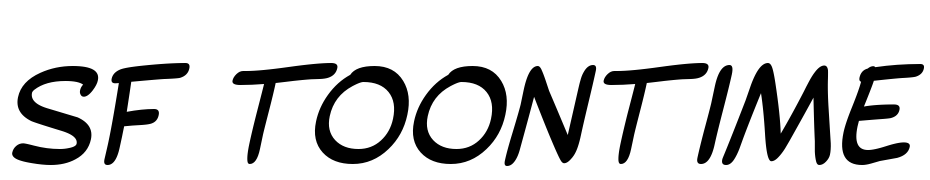 SF Toontime Italic Font Download Free