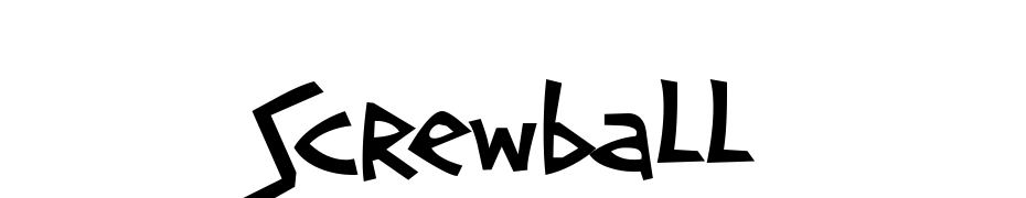 Screwball Yazı tipi ücretsiz indir