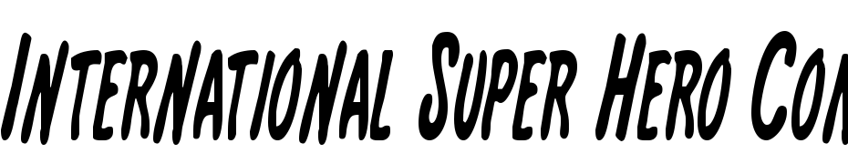 International Super Hero Cond Font Download Free