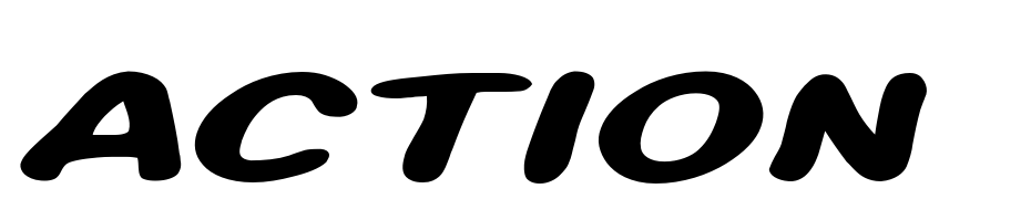 Action Man Extended Bold Italic Font Download Free