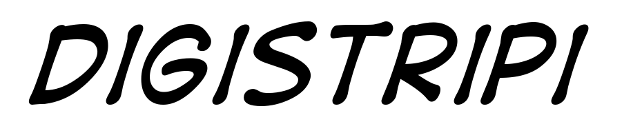 Digital Strip Italic Font Download Free