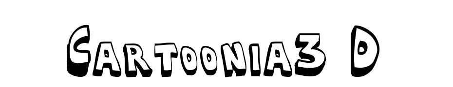 Cartoonia_3D Font Download Free