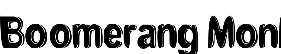 Boomerang Monkey Deluxe. Font Download Free
