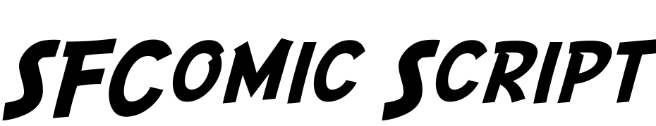 SF Comic Script Fuente Descargar Gratis