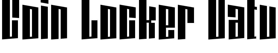 Coin Locker Datura Font Download Free