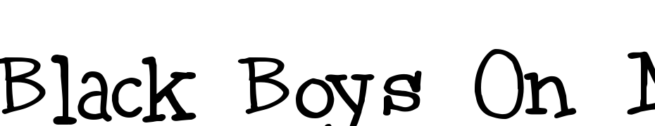 Black Boys On Mopeds Font Download Free