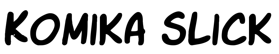Komika Slick cкачати шрифт безкоштовно
