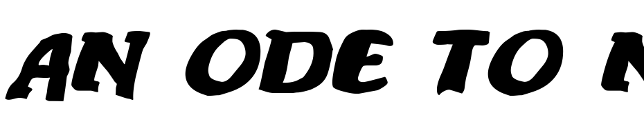 An Ode To Noone Font Download Free