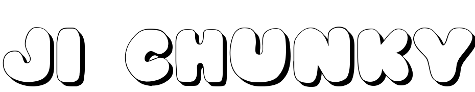 JI Chunky Caps Font Download Free