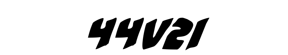 #44 Font Italic Font Download Free