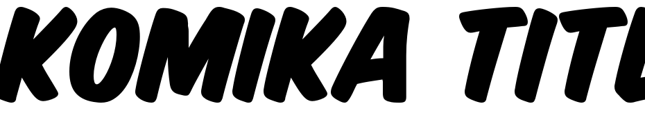 Komika Title  Paint Font Download Free