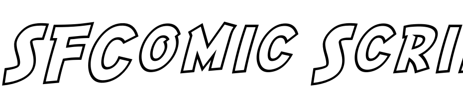 SF Comic Script Outline Font Download Free