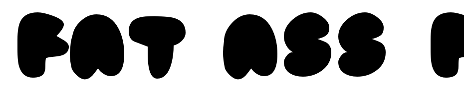 Fat Ass Filled Font Download Free