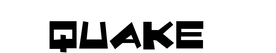Quake & Shake Font Download Free