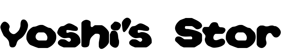 Yoshi's Story (game Text) (BRK) Yazı tipi ücretsiz indir