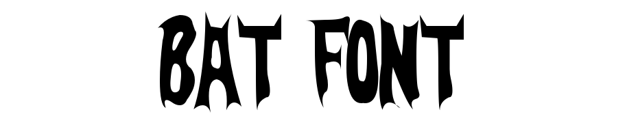 Bat Font Font Download Free