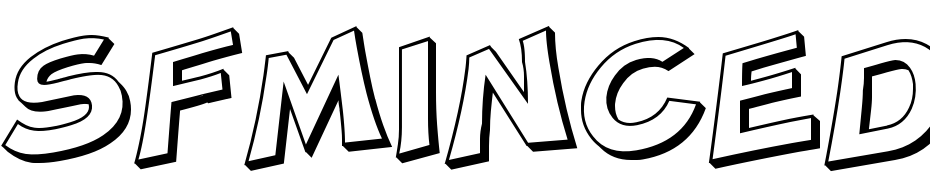 SF Minced Meat Shaded Font Download Free