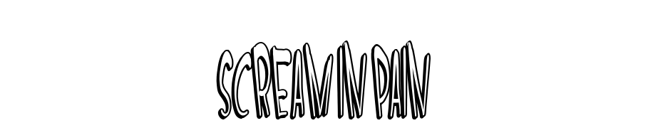 SCREAM IN PAIN Font Download Free