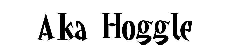 Aka Hoggle Font Download Free