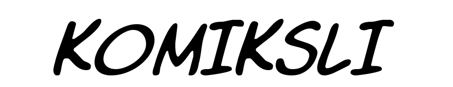 Komika Slim Italic Font Download Free