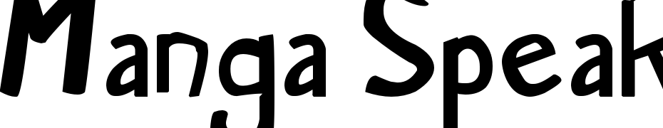 Manga Speak Bold Font Download Free