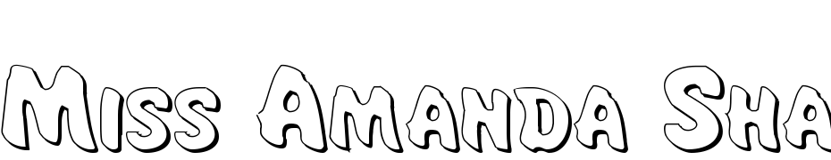 Miss Amanda Shadow Font Download Free