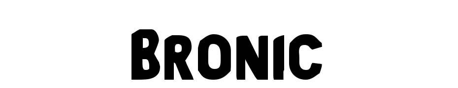 Bronic Yazı tipi ücretsiz indir