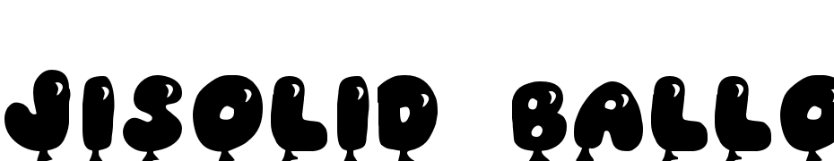 JI Solid Balloon Caps Font Download Free