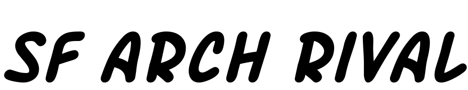 SF Arch Rival Bold Italic Fuente Descargar Gratis