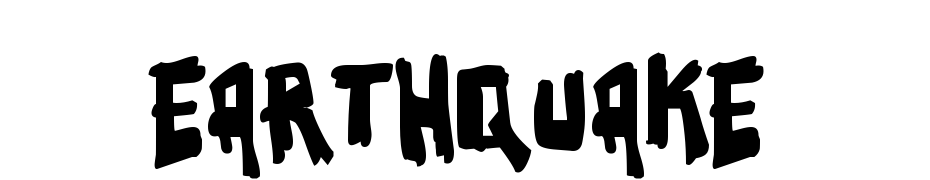 Earthquake Font Download Free