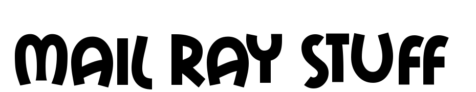 Mail Ray Stuff Font Download Free