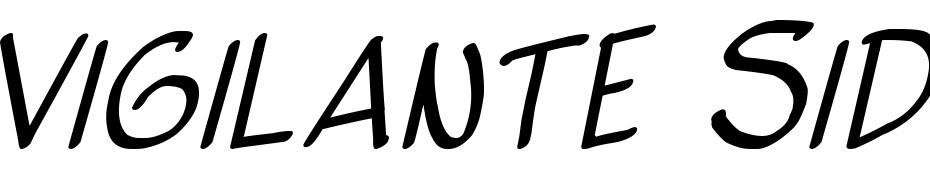 Vigilante Sidekick Italic Font Download Free