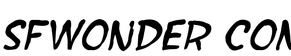 SF Wonder Comic Blotch Italic Schrift Herunterladen Kostenlos