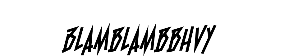 Blam Blam Heavy BB Font Download Free