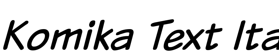 Komika Text Italic Polices Telecharger