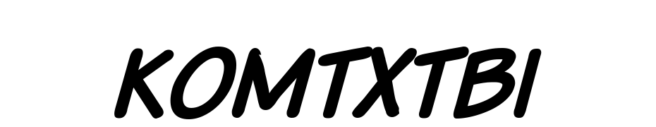 Komika Text Bold Italic Font Download Free