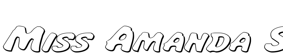 Miss Amanda Shadow Ital Exp Font Download Free