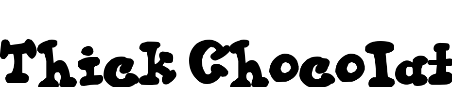 Thick Chocolat Font Download Free