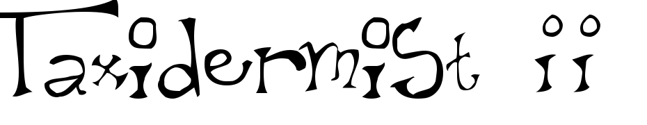 Taxidermist II Font Download Free