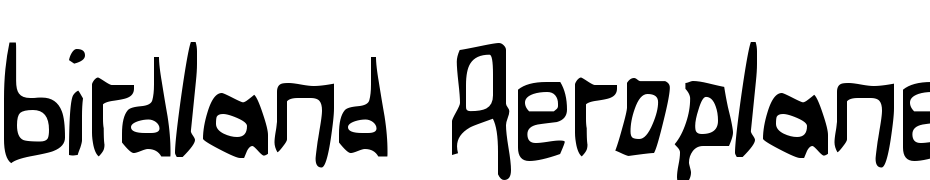 Birdland Aeroplane Font Download Free