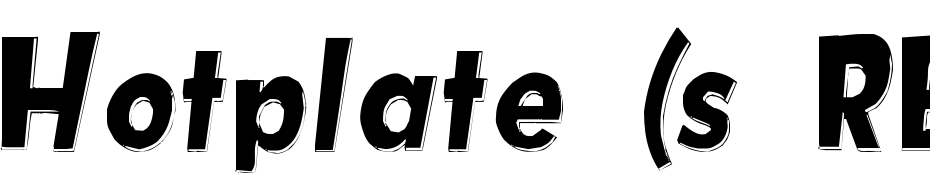 Hotplate (s RB) Font Download Free