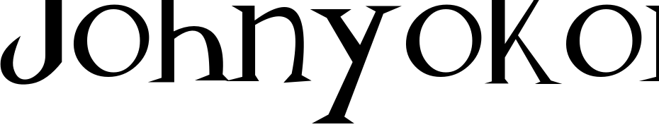 Johnyokonysm Font Download Free