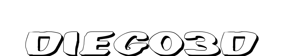Diego Con 3D Font Download Free