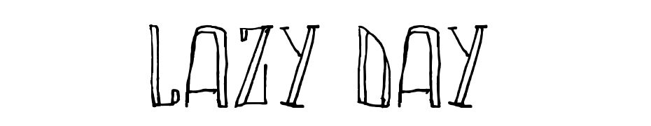 LAZY DAY Font Download Free