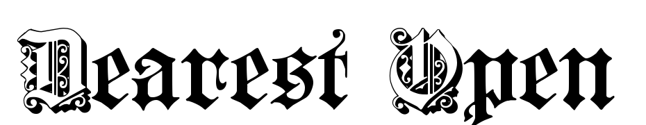 Dearest Open Yazı tipi ücretsiz indir