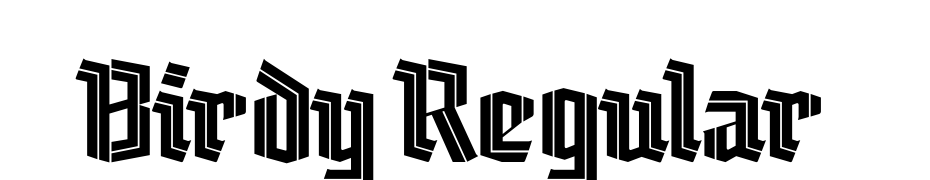 Birdy Regular Yazı tipi ücretsiz indir