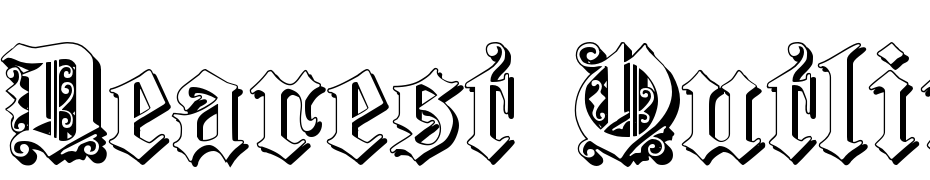 Dearest Outline Yazı tipi ücretsiz indir